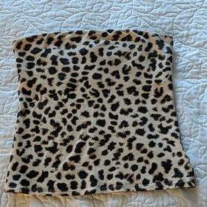 Cheetah tube top